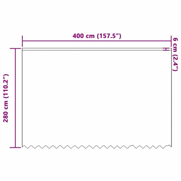 Spetsgardin med gardiner Blommor Vit 280 x 400 cm Polyester
