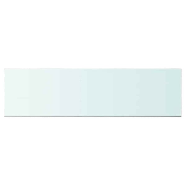 Hyllplan 2 st glas genomskinlig 110x30 cm