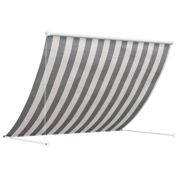 Markis Antracit och vitt 100 x 150 cm