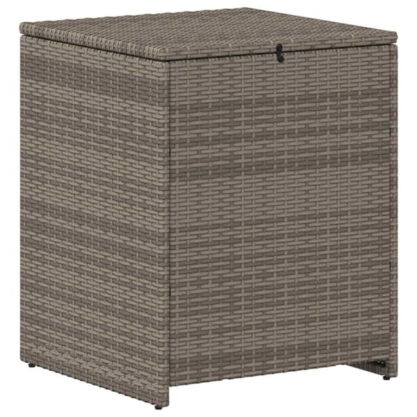 Soffset 7 pcs Grå och mörkgrå Poly Rattan och stål