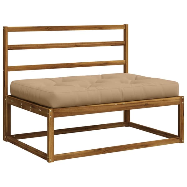 Pallkudd VIANEN 100% Polyester Sand 120 x 60 x 12 cm