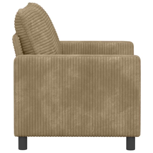 Soffa Taupe 126 x 81 x 87,5 cm Polyester