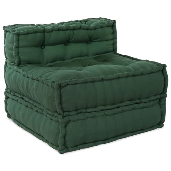 Modulsofa enhet 4 pcs Grön Tyg