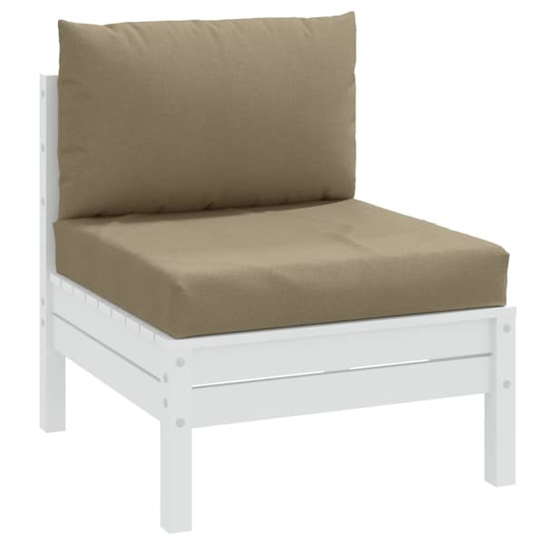 Palldynor 2 st melerad taupe tyg