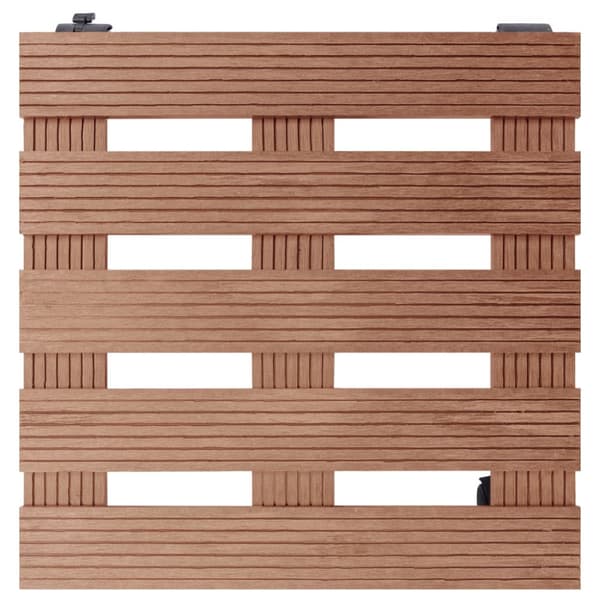 Blomvagnar 4 st brun 30x30x7,5 cm WPC