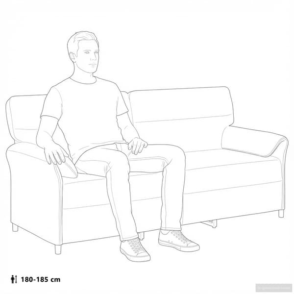 3-Sits soffa Mörkgrå 198 x 83 x 95 cm Sammet