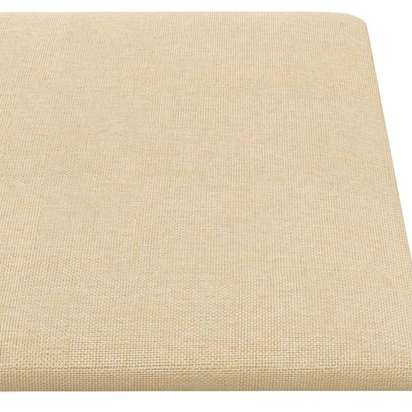 Väggsänggavel 12 pcs Kräm 60 x 30 cm tyg