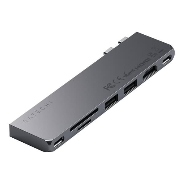 Satechi Pro Hub Slim - dockningsstation - USB-C x 2 - HDMI