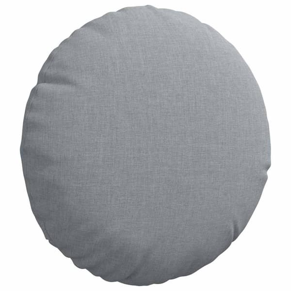 Sittkuddar 2 pcs Ljusgrå Ø30 x 13 cm tyg