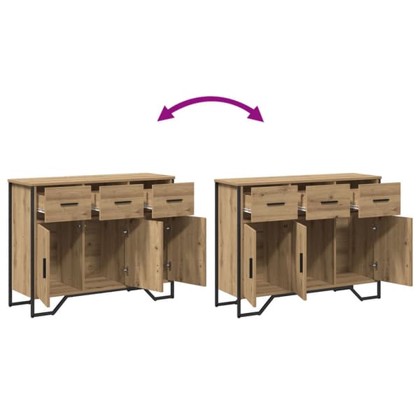 Sideboard med låda Artisan Ek 97 x 32,5 x 74,5 cm