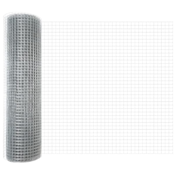 Stängsel med stolpe Silver 0,8 x 50 m Stål