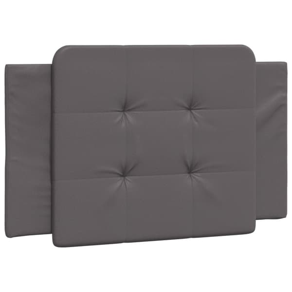 Bed Frame with LED without Mattress "Zadar" Grey 90x190 cm