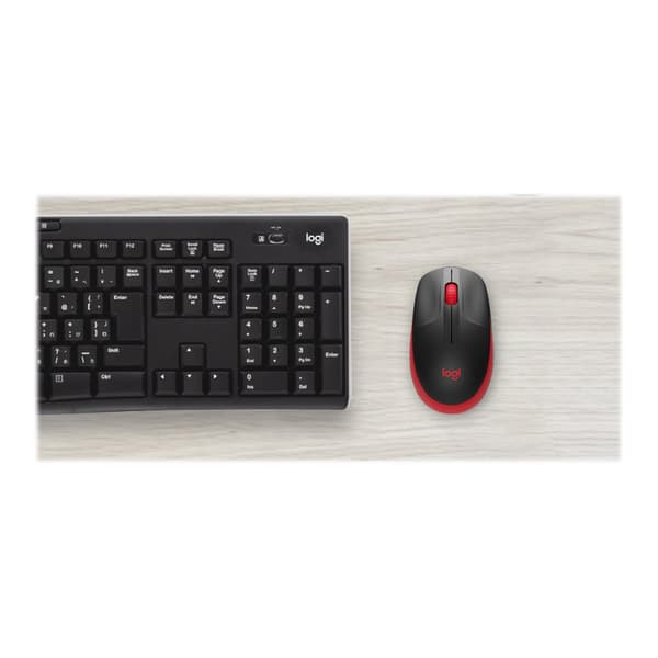 Logitech M190 - mus - röd