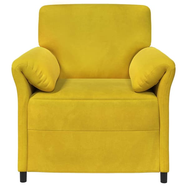 En-sitssoffa Gul 88 x 83 x 95 cm Sammet