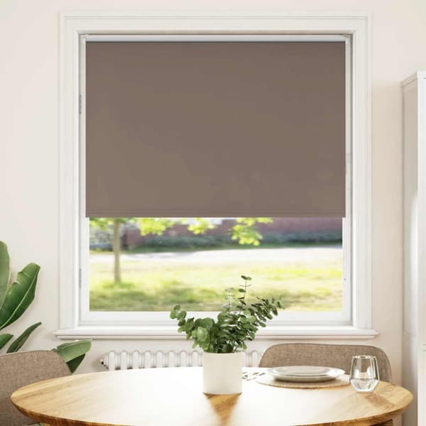 Mörkläggningsgardin kaffe 100x130 cm tyg bredd 95,7cm polyester