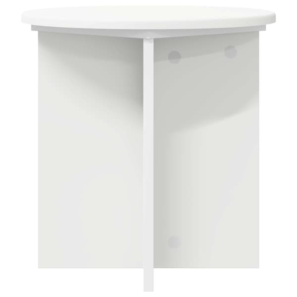Växtställ 2 pcs Vit Ø40 x 40 cm Konstruerat trä