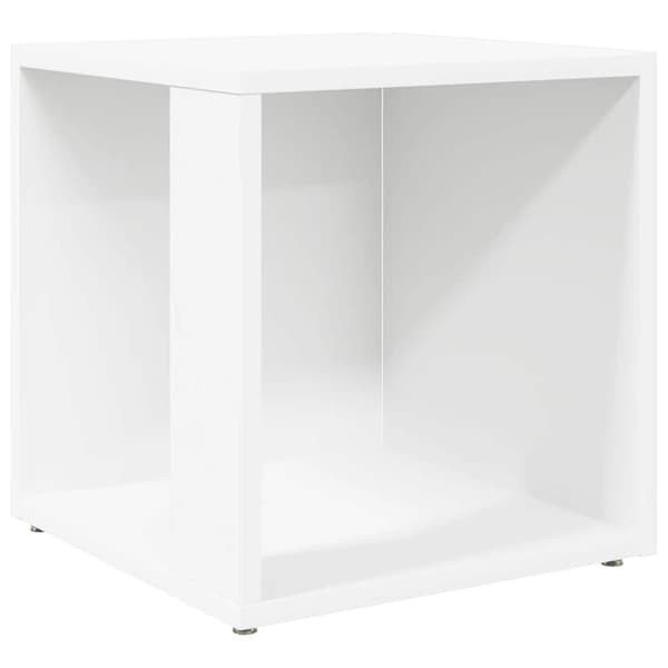 Sidobord vit 33x33x34,5 cm konstruerat trä