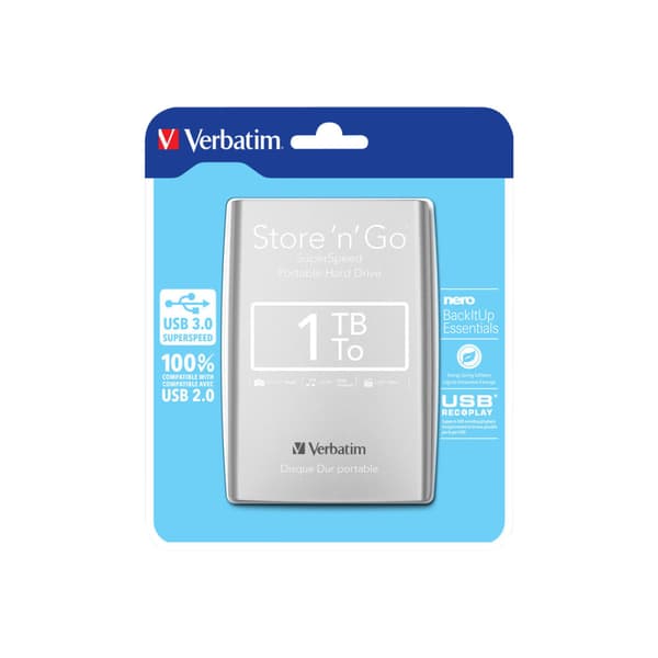 Verbatim Store 'n' Go Portable - hårddisk - 1 TB - USB 3.0