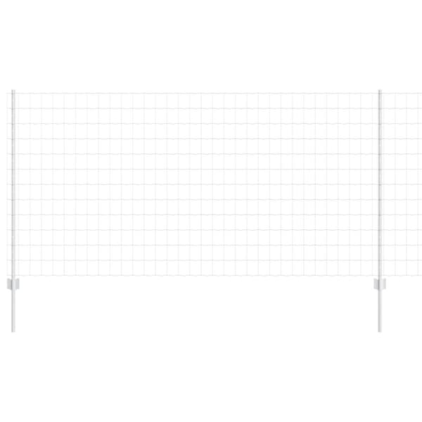 Stängsel med stolpe Silver 1,2 x 25 m Stål