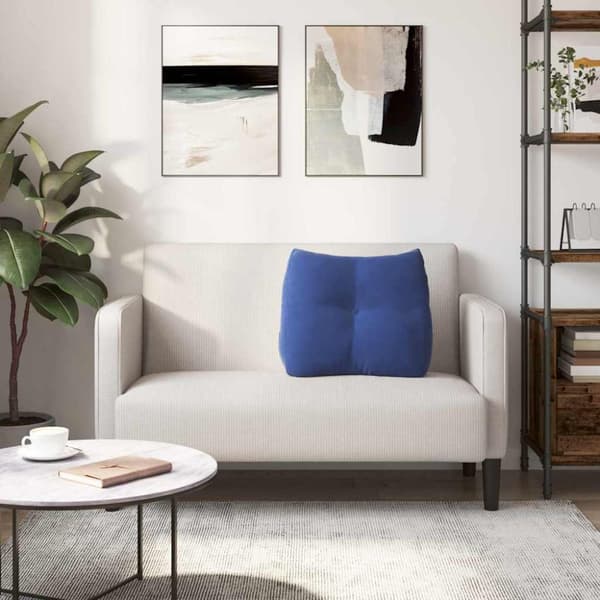 Ryggkudde Polisblå 60 x 24 x 50 cm Sammet