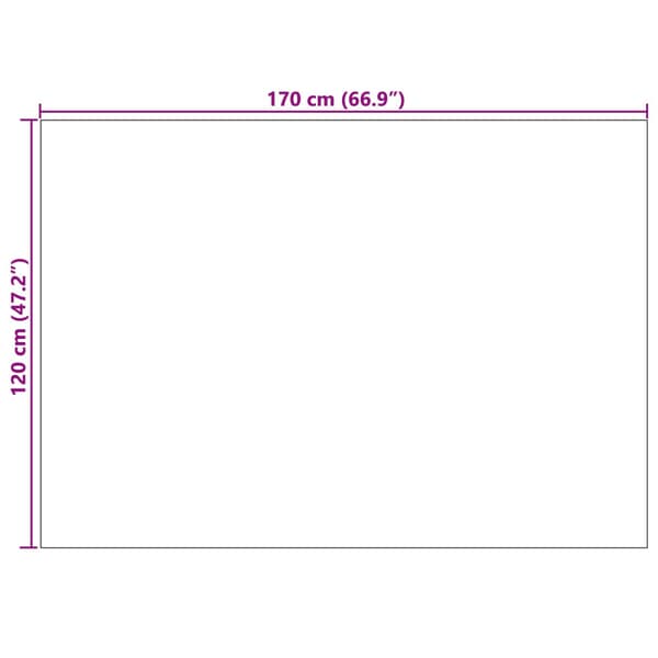 Områdesmattor Rektangulär GALATI Kräm 170 x 120 cm Polyester