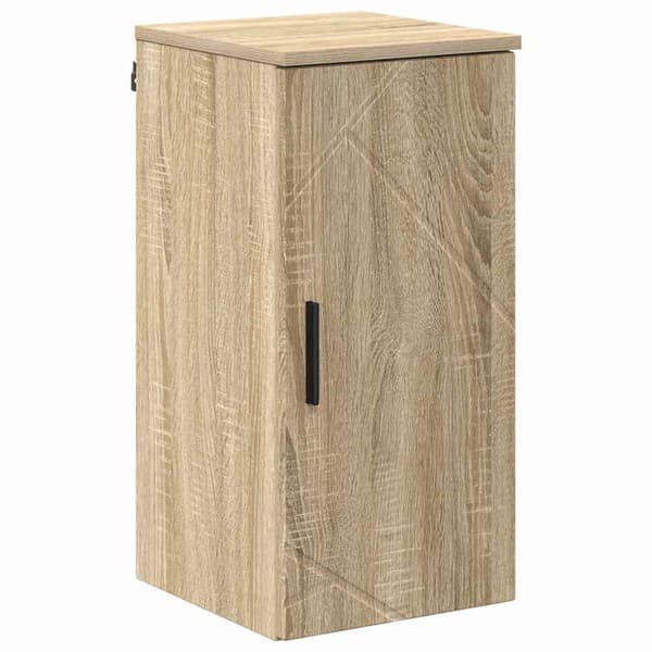 Badrumsmöbelset 5 pcs Sonoma-ek Konstruerat trä & Metall