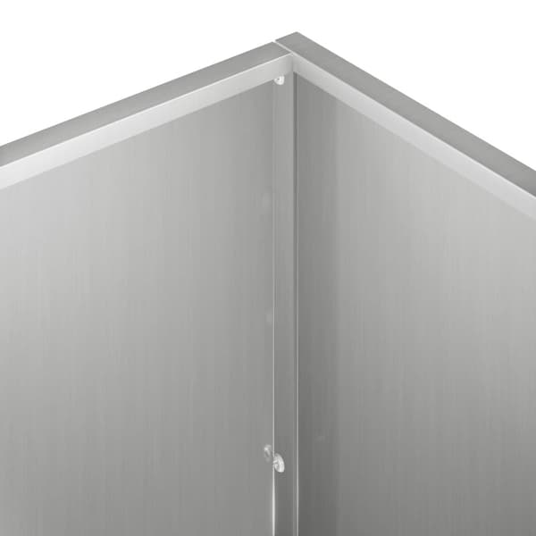 Trädgårdsplanterare 2 st Silver 80 x 40 x 40 cm