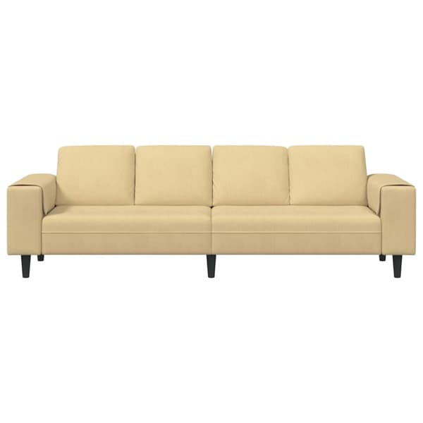 Soffa Grågrön 250 x 77 x 76 cm Kordread tyg