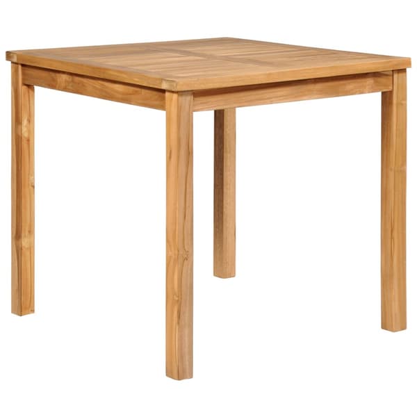 3-delad trädgårdsmatgrupp 80x80 cm massiv teak