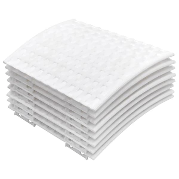 Julgranskrage vit Ø65x23 cm plast