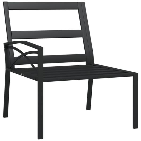 Trädgårdsstolar med grå dynor 2 st 62x75x79 cm stål