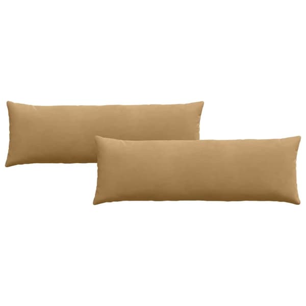Sofakuddar 2 pcs Brun 120 x 40 cm Kordread tyg