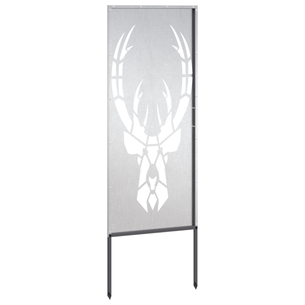 Trädgårds integritetsskärm Silver 50 x 140 cm Rostfritt stål
