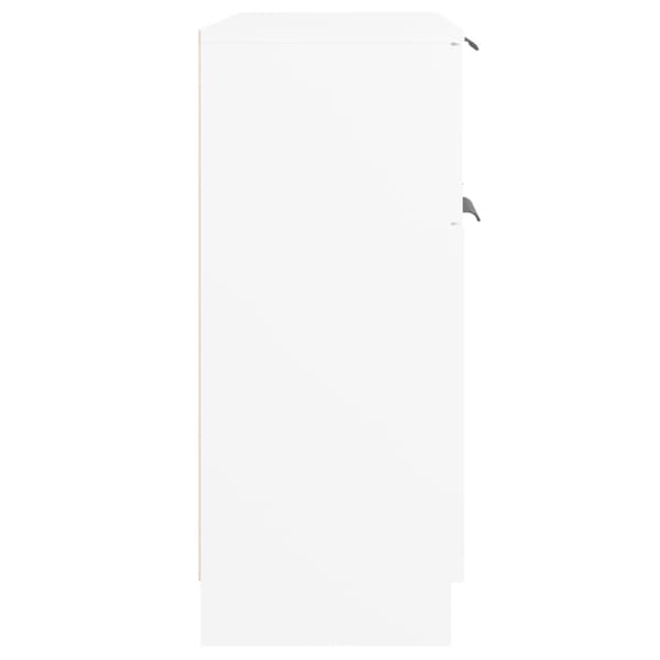 Skåp vit 60x30x70 cm konstruerat trä