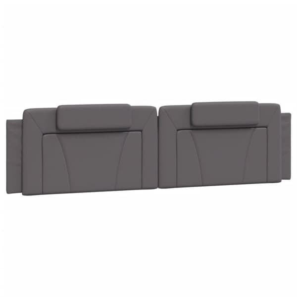 Bed Frame "Viana" with LED without Mattress Grey 200x200 cm
