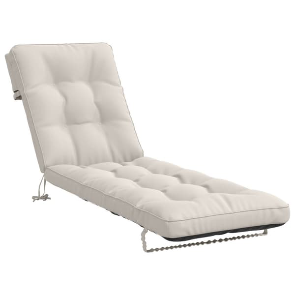 Solstol Kudde VIANEN 100% Polyester Vit 200 x 60 x 8 cm