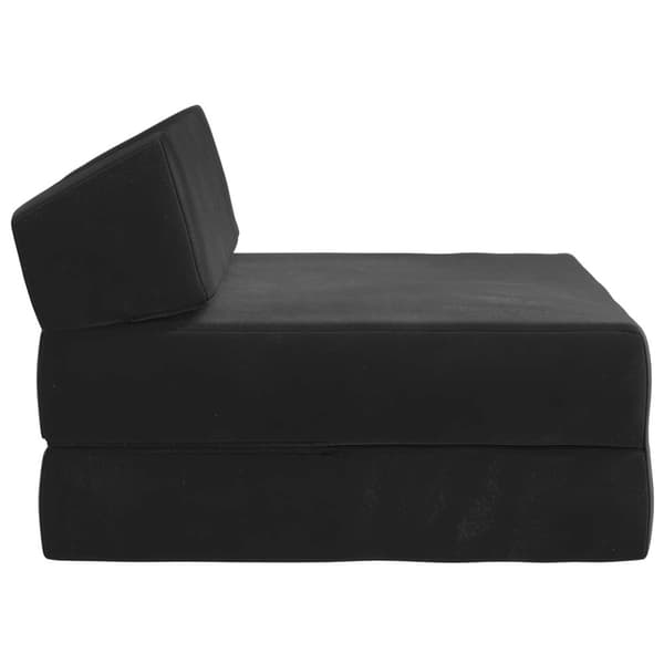 Fällbar Soffbed Svart 60 x 70 x 41 cm Tyg