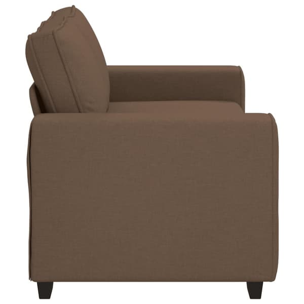 2-sitssoffa brun 180x77x82 cm tyg
