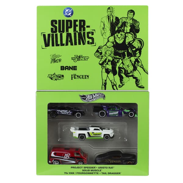Hot Wheels Silver Batman 1:64 5-Pack