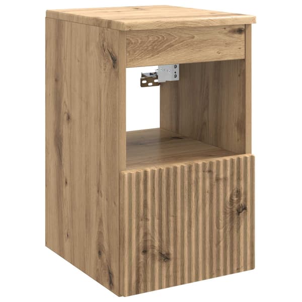 Badrumsmöbelset 6 pcs Artisan-ek Konstruerat trä och glas