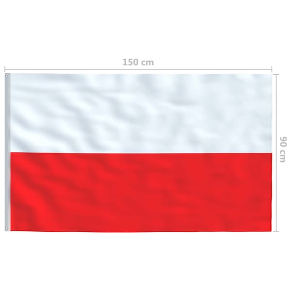 Polens flagga 90x150 cm