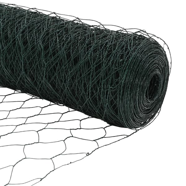 Hexagonstängsel Grön 0,5 x 10 m PVC