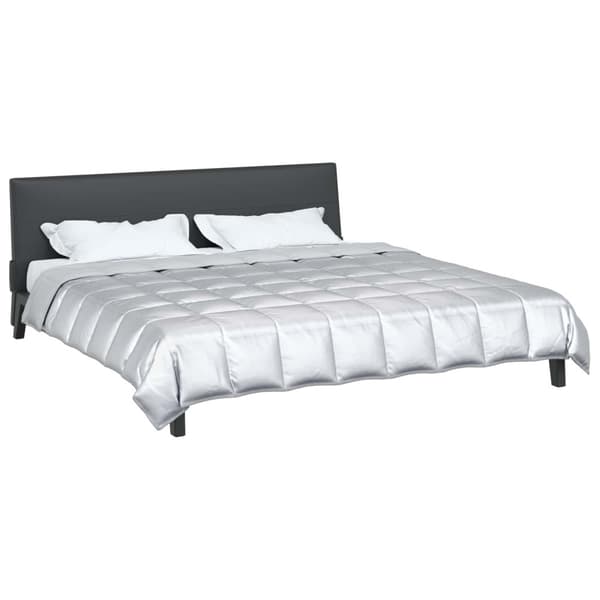 Sommar Duvet Silver 200 x 200 cm Satin och Mikrofiber