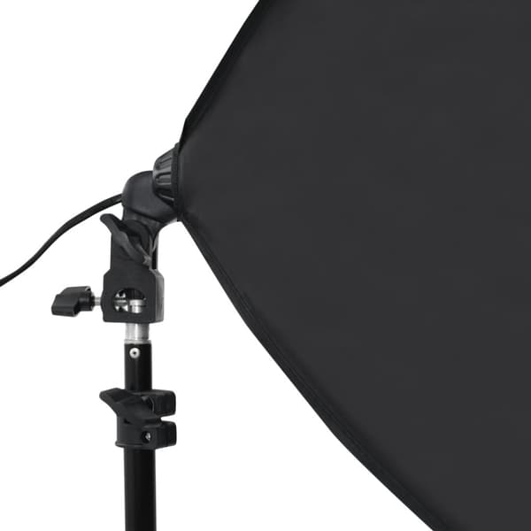 Professionella studiolampor 2 st 40x60 cm stål svart
