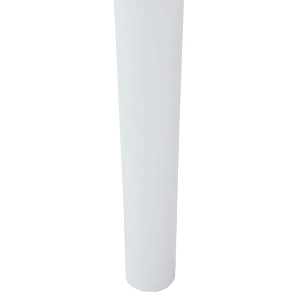 Matstol 2 pcs Vitt och Grått Massiv Gummiträ