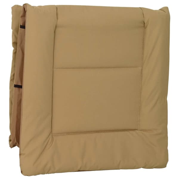 Hopfällbar solstol med kudde Beige