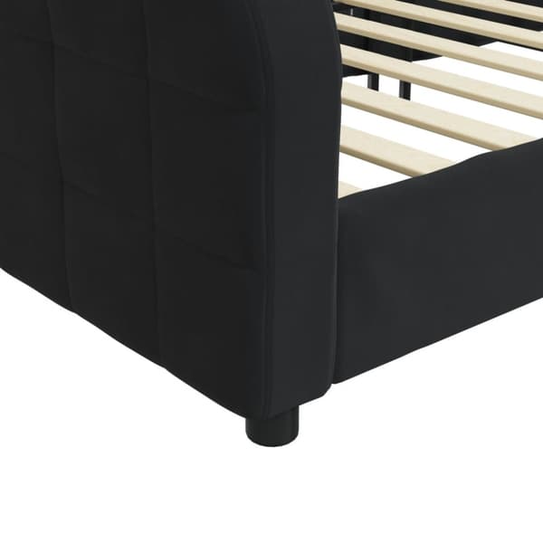 Dagbädd svart 90x190 cm sammet