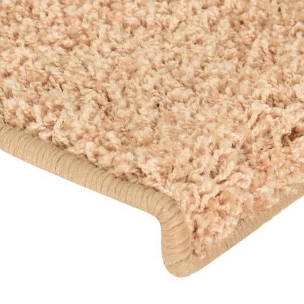 Trappmattor 15 st 65x21x4 cm guldfärgade rektangulära kanter