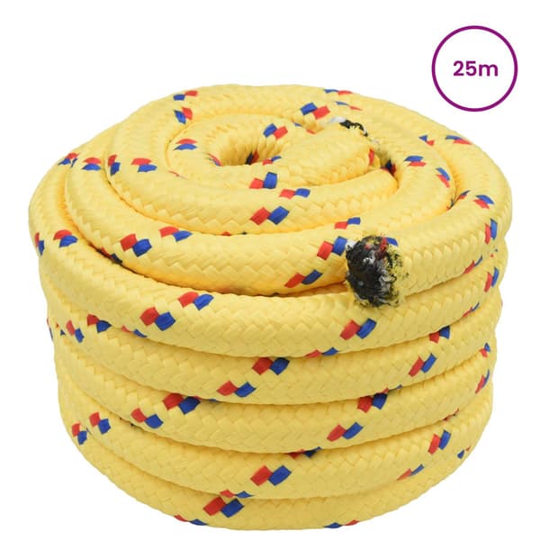 Båtsnöre 5 mm 25 m Gul
