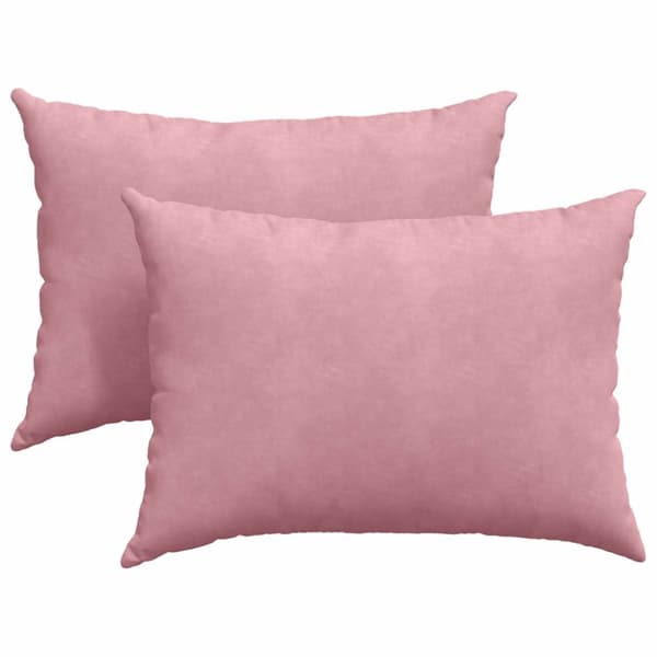 Sofakuddar 2 pcs Rosa 70 x 50 cm Kordread tyg